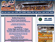 Tablet Screenshot of bedfordspeedway.com